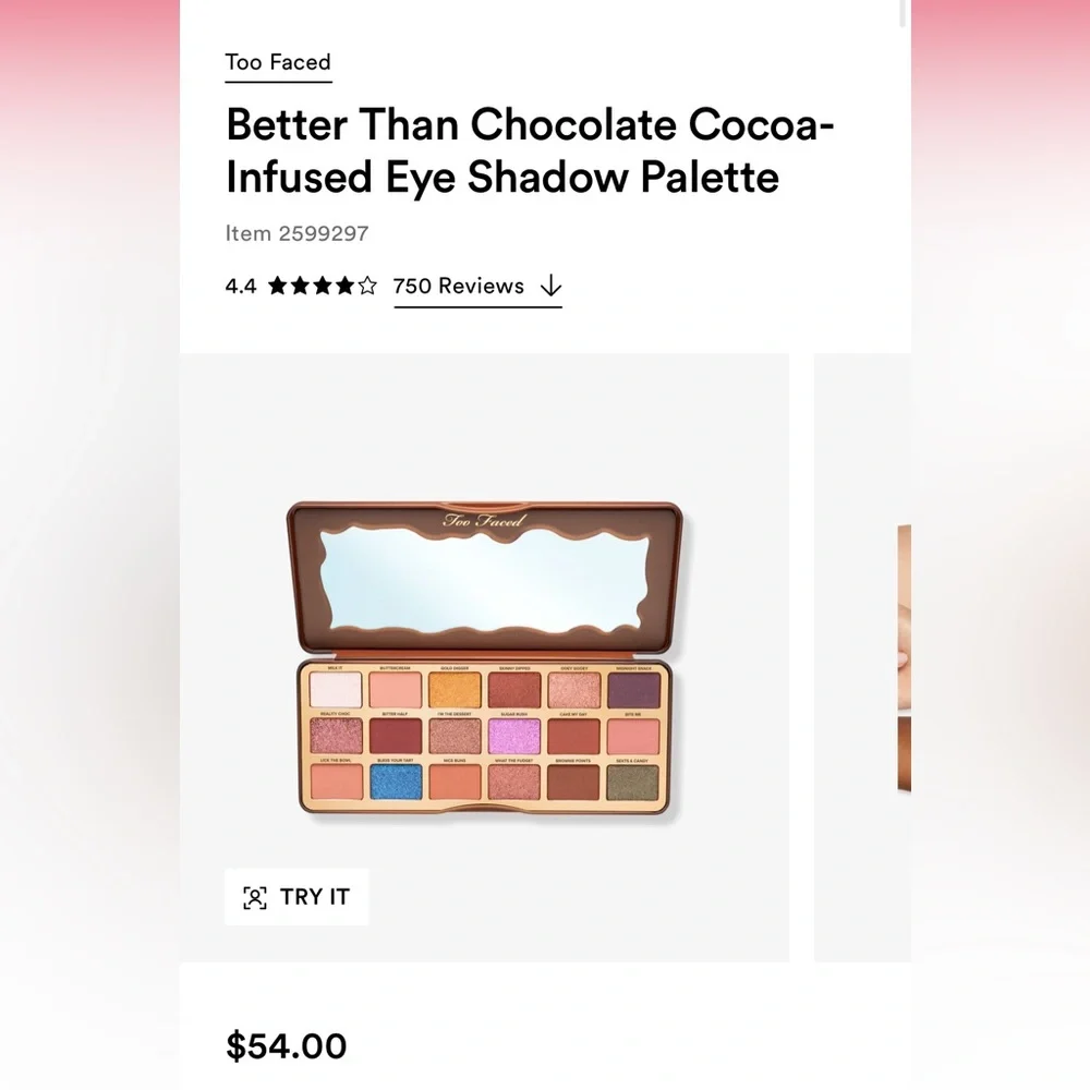 TOO FACED | Better Than Chocolate | Eyeshadow Palette (Brand New!) ✨ - Picture 14 of 14